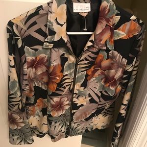 CB Collections Petite front zip jacket top size 10